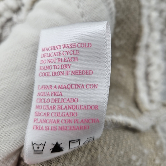 Cozy Sherpa Women's Large Off White Beige 1/4 zip Fleece PullOver With Pockets - Picture 4 of 16